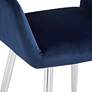 Martin Navy Blue Fabric Modern Dining Chair