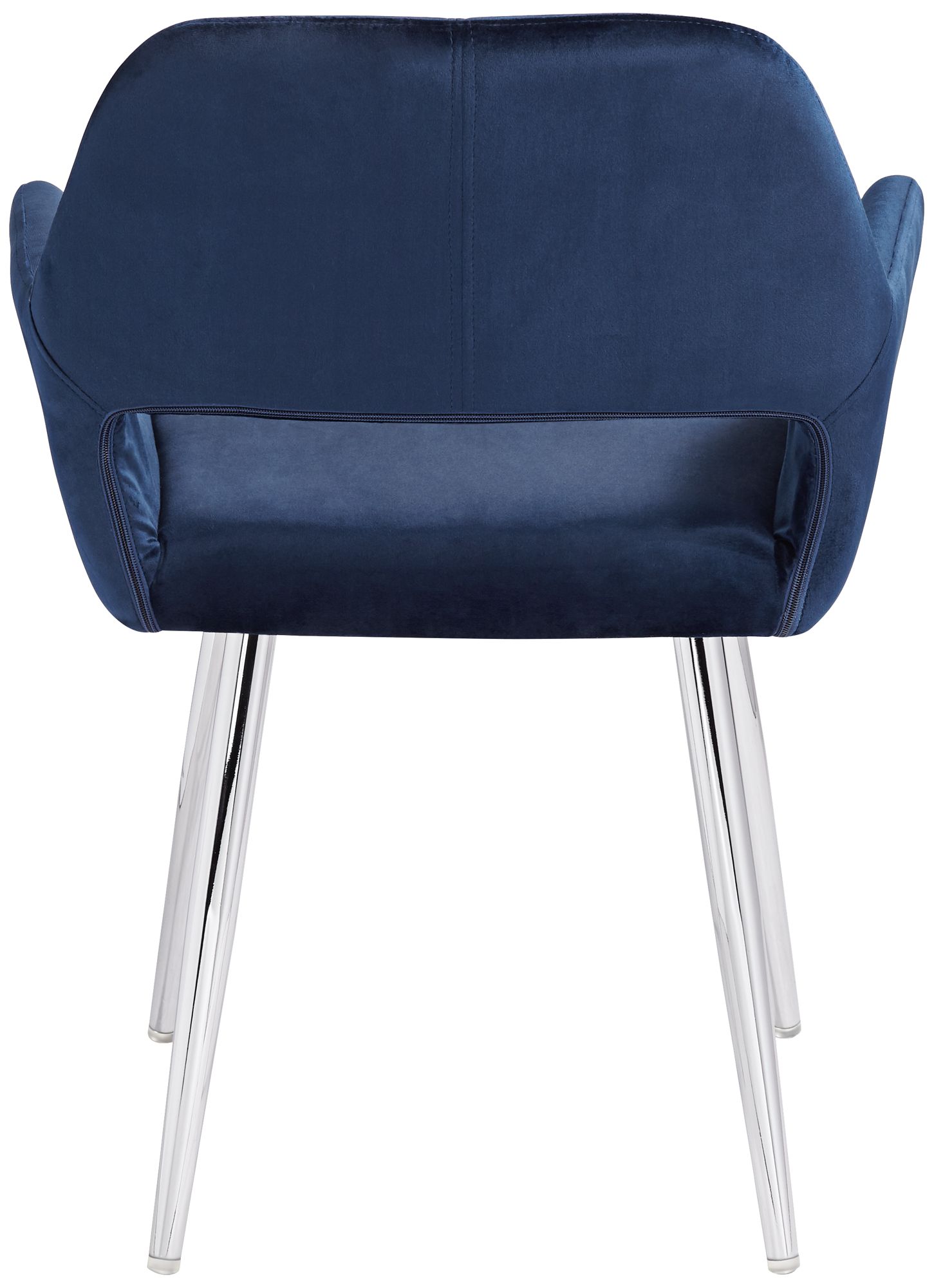 Martin Navy Blue Fabric Modern Dining Chair