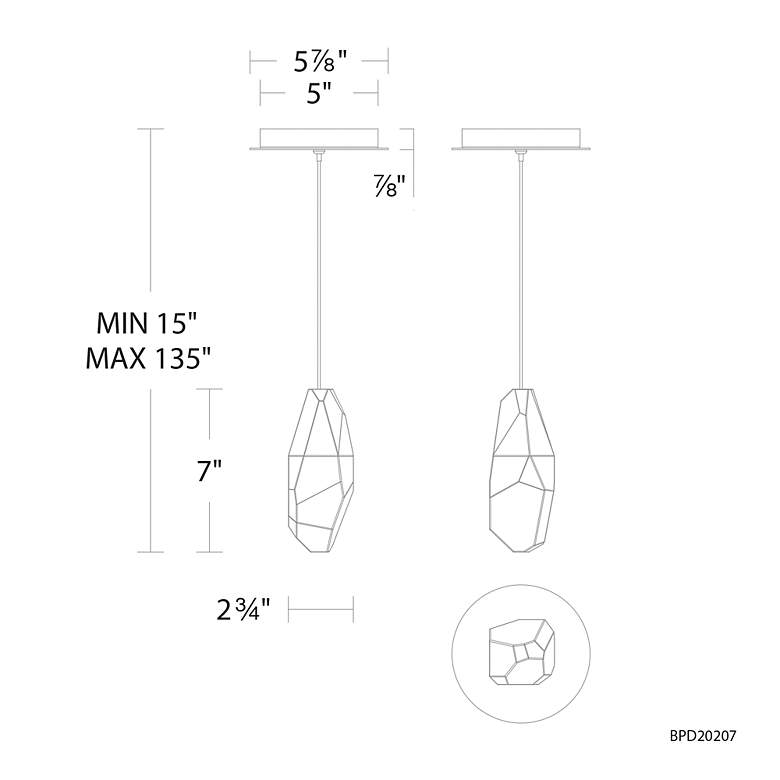 Image 3 Martini 1 Light LED Mini Pendant more views