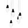 Martini 5 Light LED Multi-Light Pendant