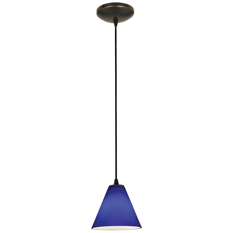 Image 1 Martini 7 1/4" Wide Oil-Rubbed Bronze LED Mini Pendant