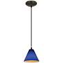 3_Martini 7 1/4" Wide Oil-Rubbed Bronze LED Mini Pendant more views