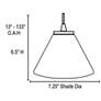 5_Martini 7 1/4" Wide Oil-Rubbed Bronze LED Mini Pendant more views