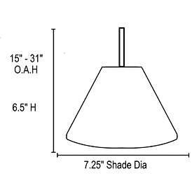 Image5 of Martini 7 1/4" Wide Oil-Rubbed Bronze Mini Pendant more views