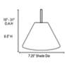 5_Martini 7 1/4" Wide Oil-Rubbed Bronze Mini Pendant more views