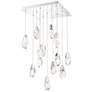 1_Martini 7"H x 20"W 13-Light Crystal Multi-Light Pendant in Polish