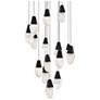 Thumbnail1 of Martini 7"H x 23"W 15-Light Crystal Multi-Light Pendant in Black