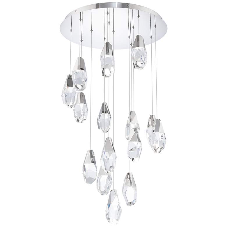 Image 1 Martini 7"H x 23"W 15-Light Crystal Multi-Light Pendant in Polish