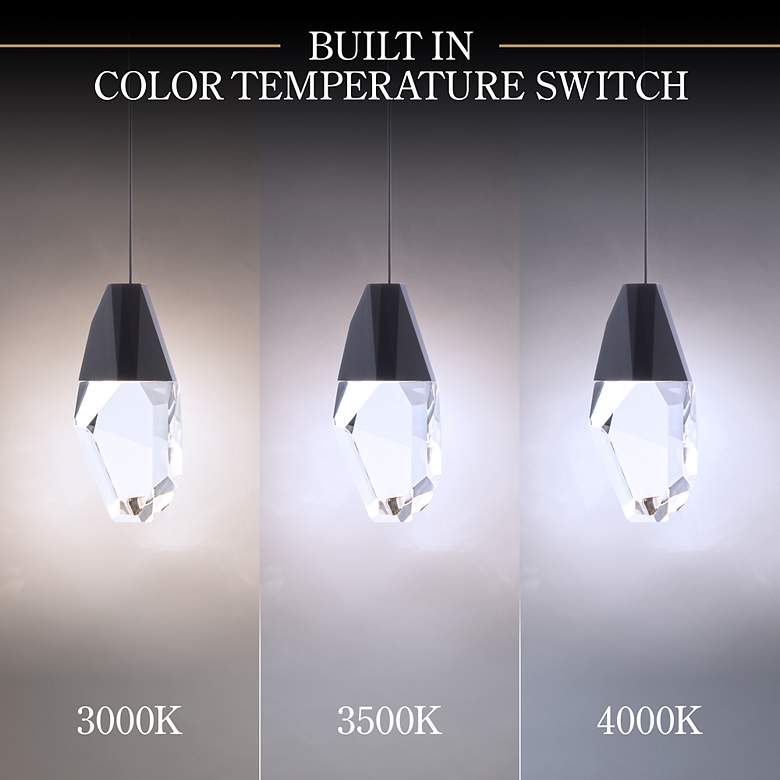 Image 2 Martini 7"H x 26"W 21-Light Crystal Multi-Light Pendant in Black more views