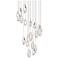 Martini 7"H x 26"W 21-Light Crystal Multi-Light Pendant in Polish