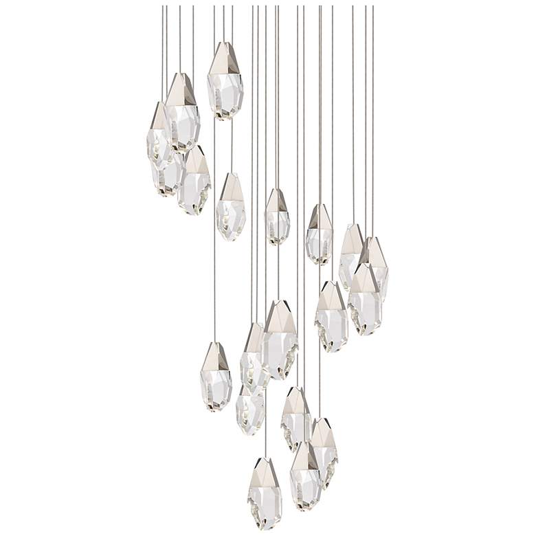 Image 1 Martini 7"H x 26"W 21-Light Crystal Multi-Light Pendant in Polish