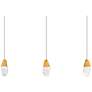 1_Martini 7"H x 40"W 3-Light Crystal Multi-Light Pendant in Aged Br