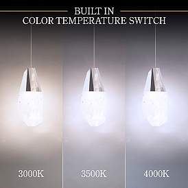 Image2 of Martini 7"H x 40"W 3-Light Crystal Multi-Light Pendant in Polishe more views