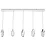 1_Martini 7"H x 40"W 5-Light Crystal Multi-Light Pendant in Polishe