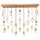 Martini 7"H x 53"W 23-Light Crystal Multi-Light Pendant in Aged B