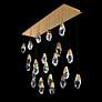 2_Martini 7"H x 53"W 23-Light Crystal Multi-Light Pendant in Aged B more views