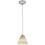 1_Martini 7"W Brushed Steel and White Glass LED Mini Pendant