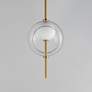 3_Martini 8" LED Pendant Natural Aged Brass more views