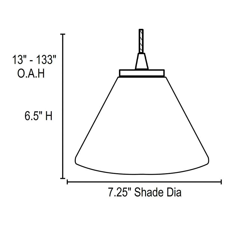 Image 6 Martini - E26 LED Cord Pendant - Brushed Steel Finish - Amber Glass more views