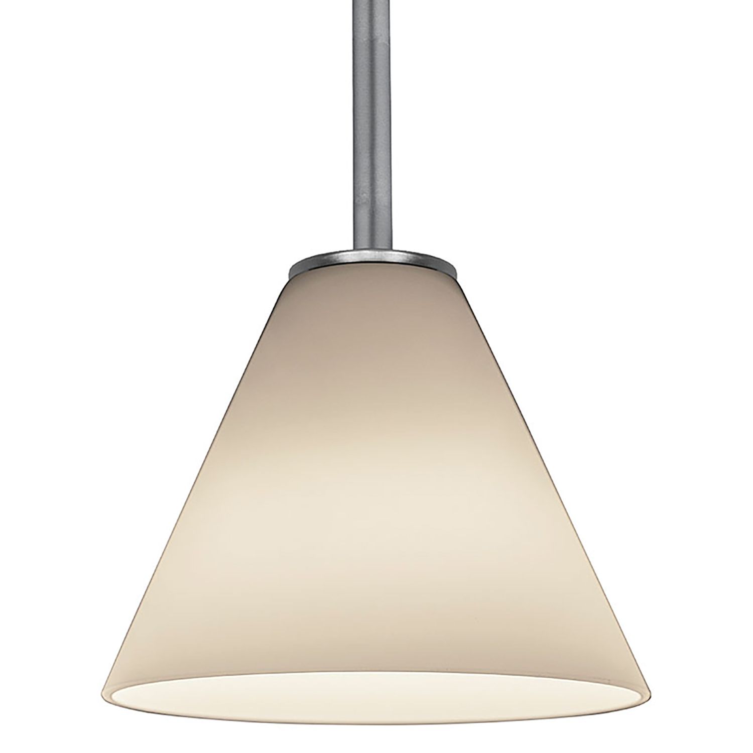 Image 4 Martini - E26 LED Rod Pendant - Brushed Steel Finish - White Glass more views