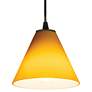 4_Martini - Glass Pendant - Cord - Oil Rubbed Bronze Finish - Amber Glass more views