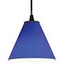 4_Martini - Glass Pendant - Cord - Oil Rubbed Bronze Finish - Cobalt Glass more views