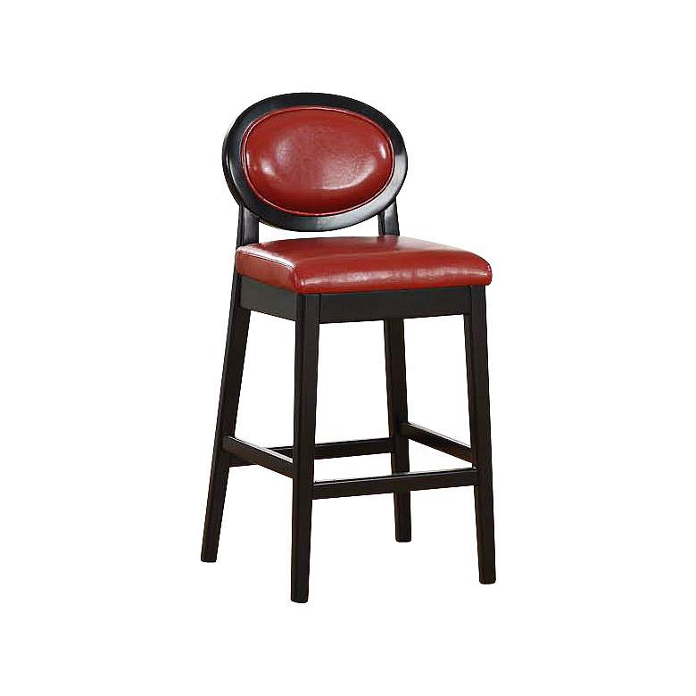 Image 1 Martini Series Red 30 inch High Stationary Bar Stool