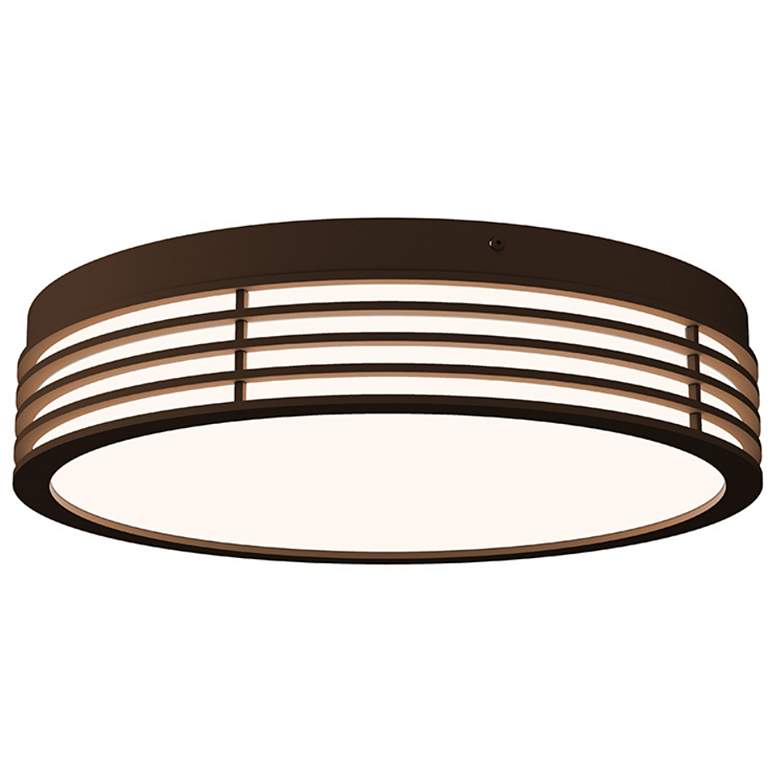 Image 1 Marue 14 inch Round LED Surface Mount - Textured Bronze