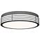Marue 14" Round LED Surface Mount - Textured Gray