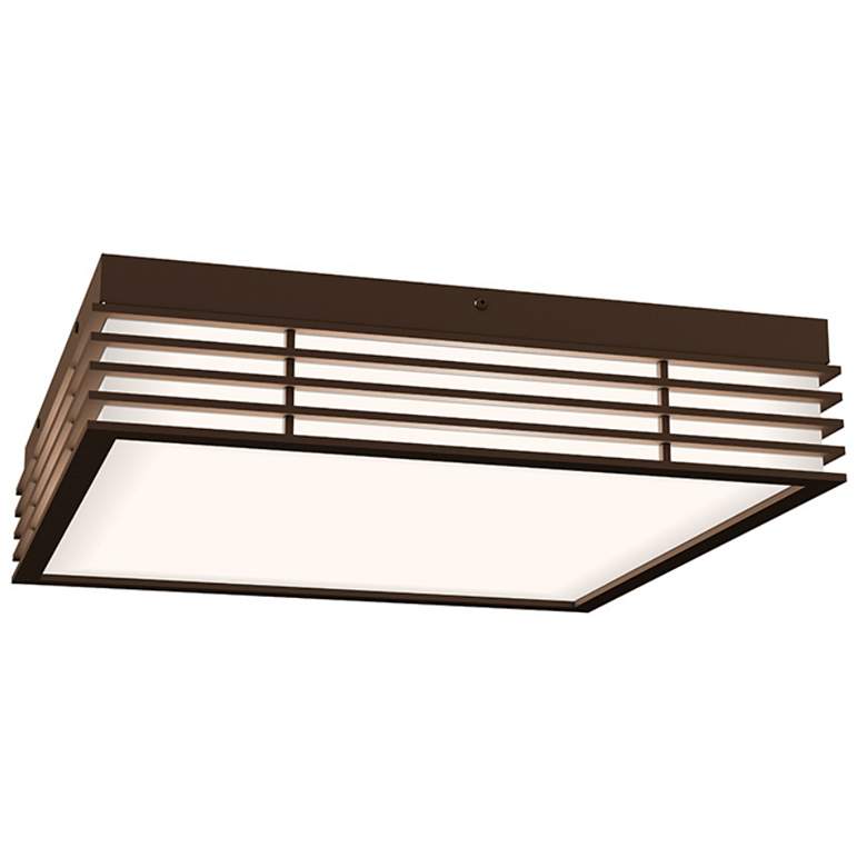 Image 1 Marue 14" Square LED Surface Mount - Textured Bronze