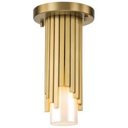 Marvel 1 Light Flush Mount/ Pendant Aged Brass