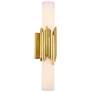 Marvel 2 Light Bath Light in Aged Brass