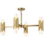 Marvel 8 Light Pendant Aged Brass