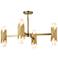 Marvel 8 Light Pendant Aged Brass