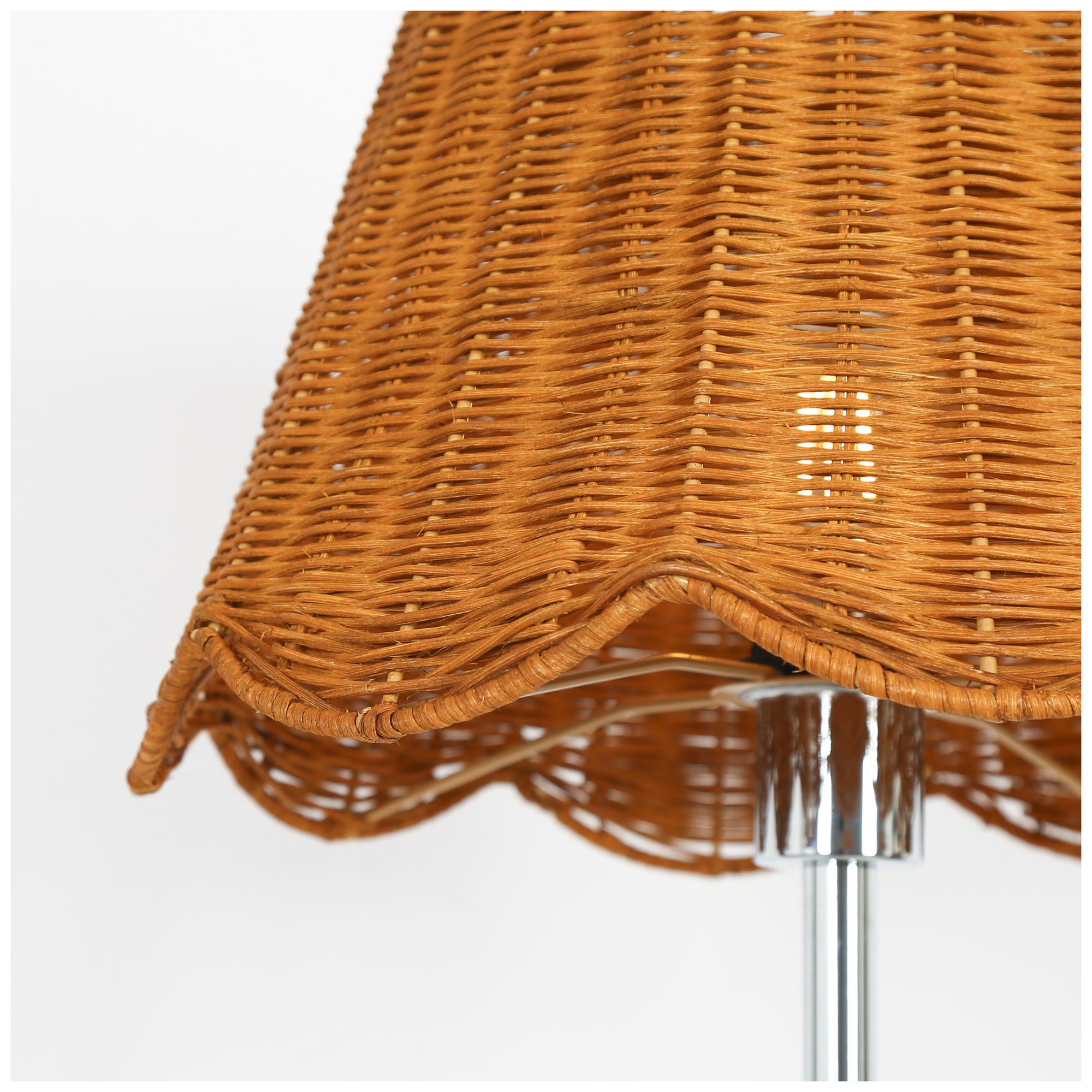 Image 3 Marven Modern Coastal 61" Floor Lamp Natural Woven Rattan Shade more views