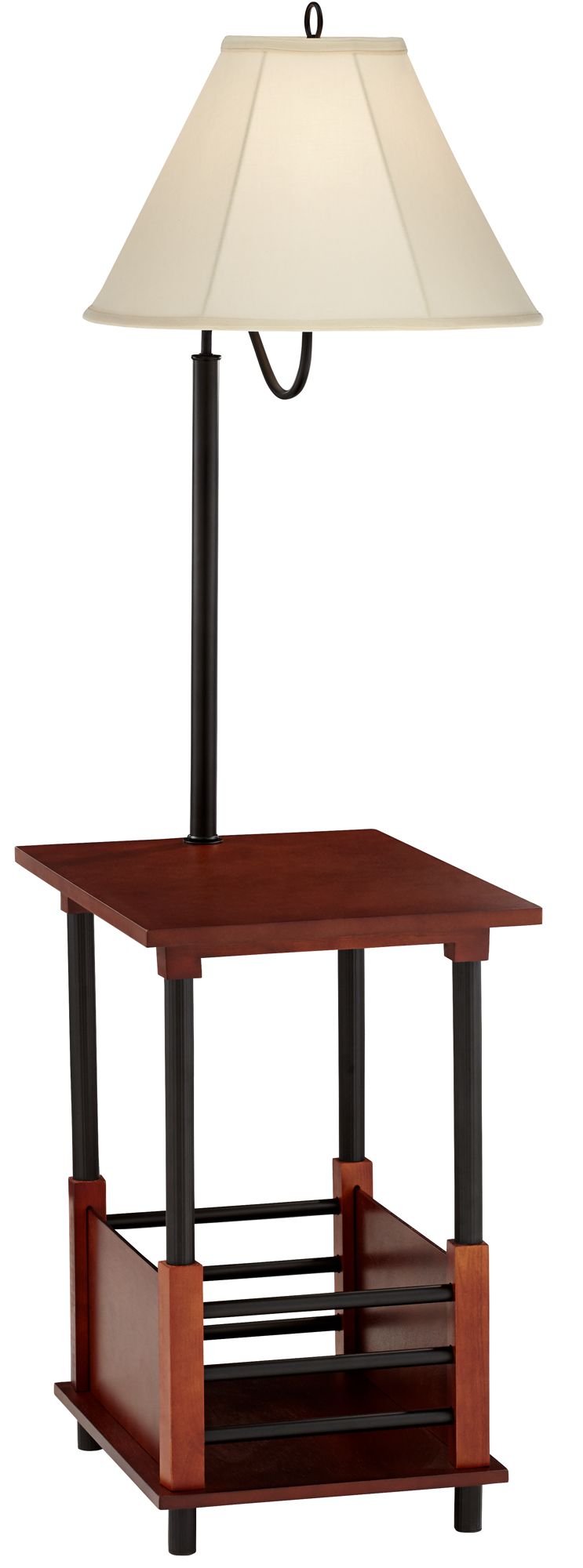 Marville Mission Style Floor Lamp With End Table 2T841 Lamps Plus