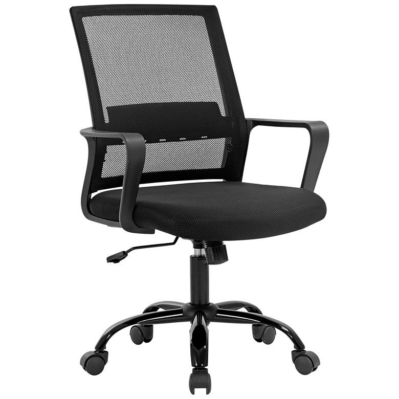 Image 2 Marvin Black Mesh Adjustable Swivel Office Chair