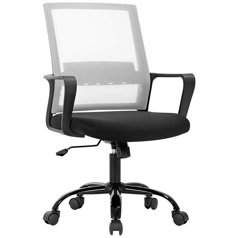 Image 2 Marvin White Mesh Adjustable Swivel Office Chair
