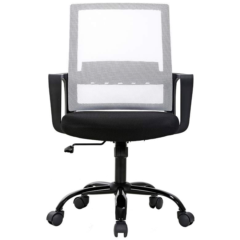 Image 3 Marvin White Mesh Adjustable Swivel Office Chair more views