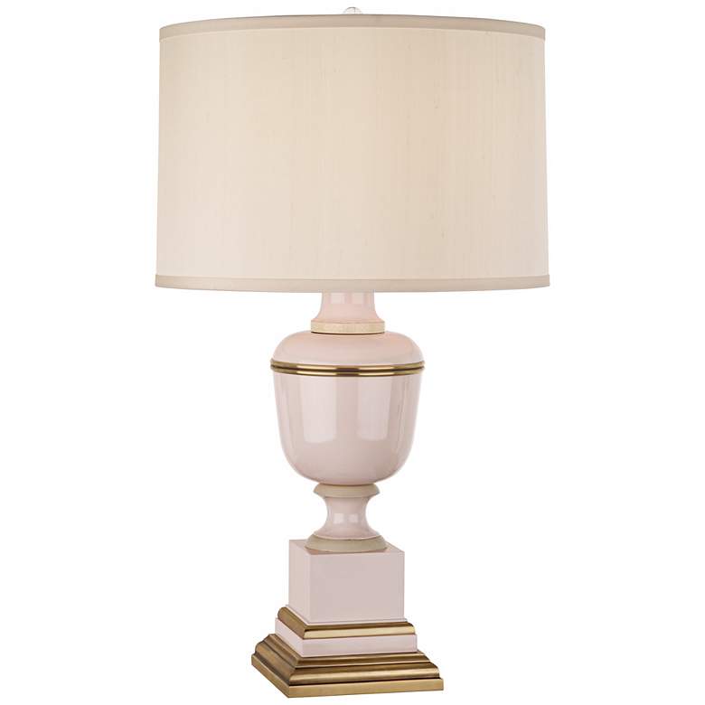 Image 1 Mary McDonald Annika Cream Blush and Brass Table Lamp