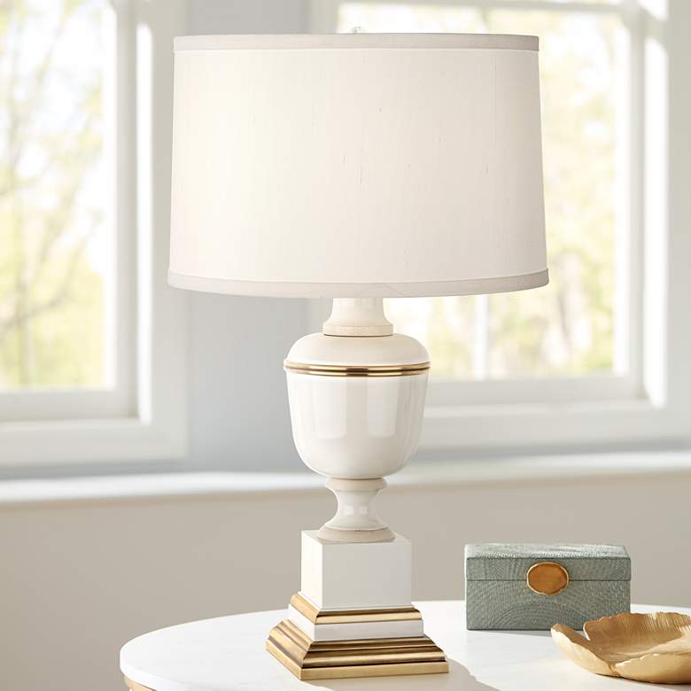 Image 1 Mary McDonald Annika Ivory and Cloud Cream Accent Lamp