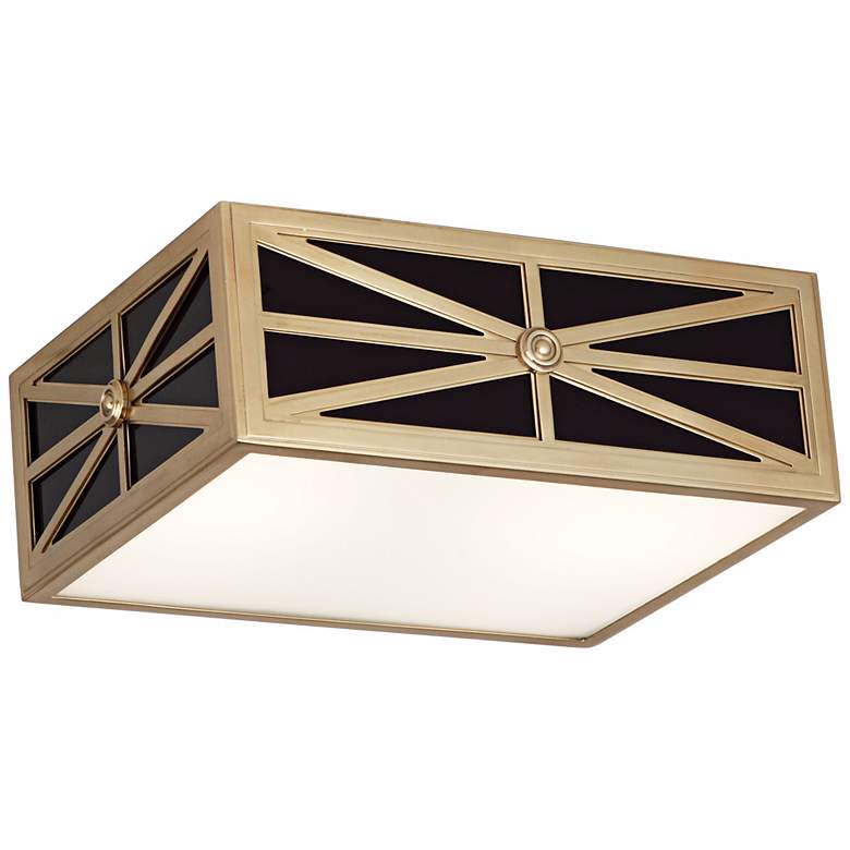 Image 1 Mary McDonald Directoire Black 12 1/4 inch Brass Ceiling Light
