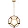Mary McDonald Pythagoras 16 3/4" Wide Brass Pendant Light