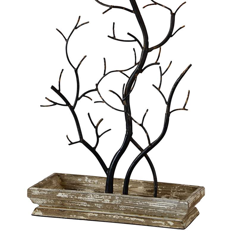 Image 3 Mary Sue Antique Black Metal Tree Branch Table Lamp more views