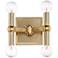 Marya 5 1/2" High Dark Satin Brass 4-Light Wall Sconce