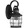 Maryland 12" High Black Caged Motion Sensor Outdoor Wall Light