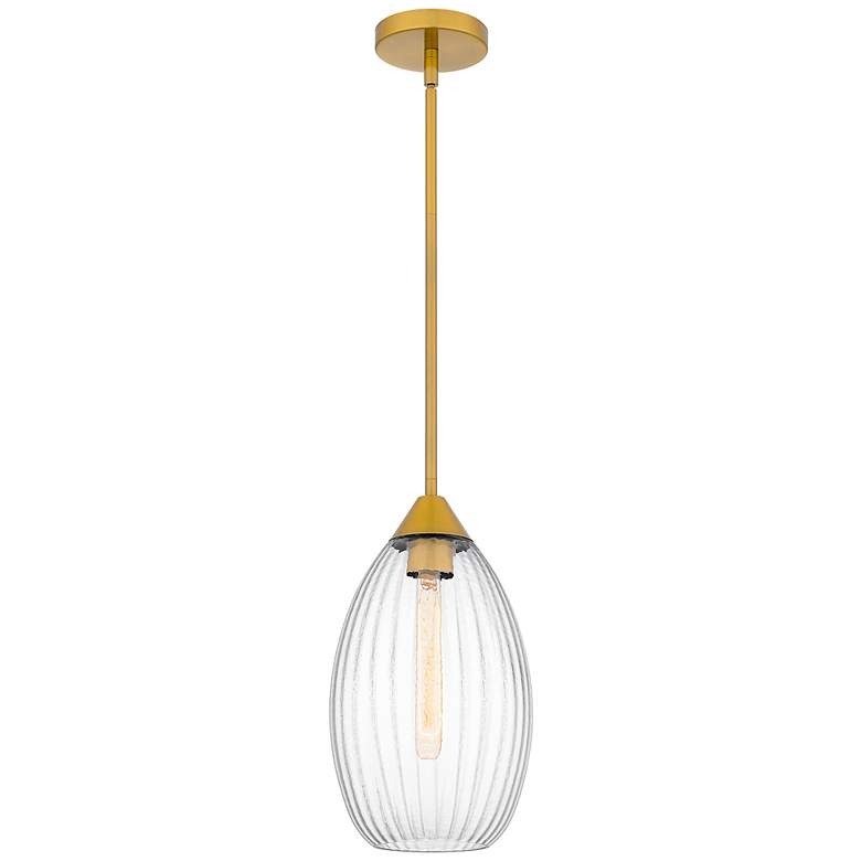 Image 1 Marza 1-Light Brushed Gold Mini Pendant