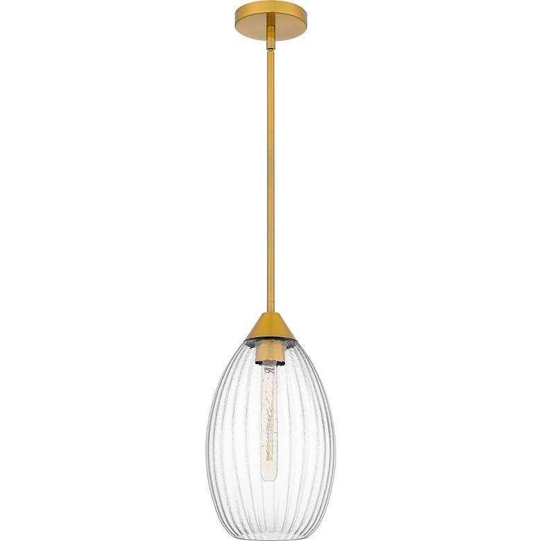 Image 2 Marza 1-Light Brushed Gold Mini Pendant more views