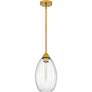 2_Marza 1-Light Brushed Gold Mini Pendant more views