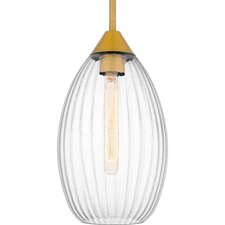 Image 5 Marza 1-Light Brushed Gold Mini Pendant more views